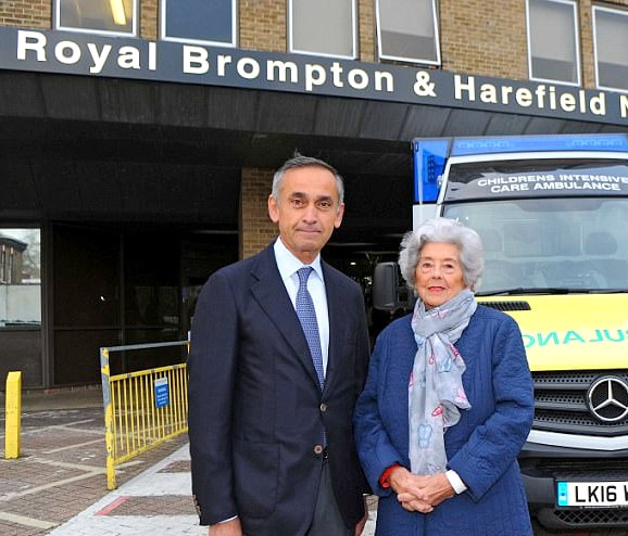 Lord Darzi  & Baroness Boothroyd, Royal Brompton Hospital